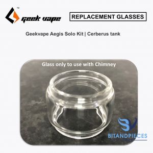 GeekVape Aegis Solo Kit (Cerberus Tank) Fatboy Glass & Chimney Set - Glass only
