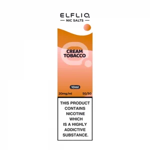 Cream Tobacco 10ml Nic Salt E-liquid By ELF Bar