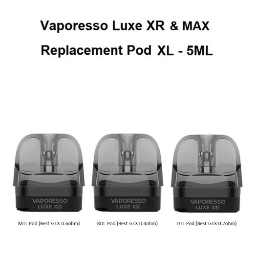 Vaporesso luxe x- xr- max replacement pods