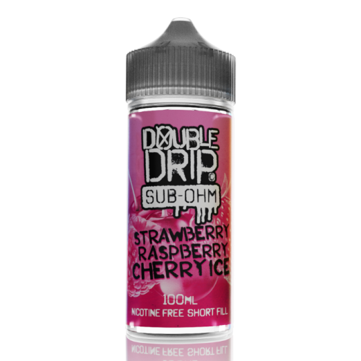 Double Drip Shortfill - Strawberry Raspberry Cherry Ice