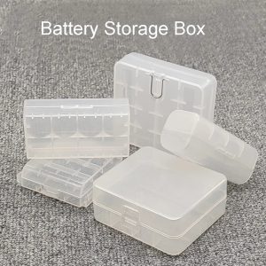 Battery Storage Box Hard Case Holder 18650 21700 Single & Dual