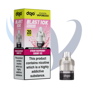 Dojo Blast 10K Prefilled Replacement Pods - Strawberry Raspberry Cherry Ice