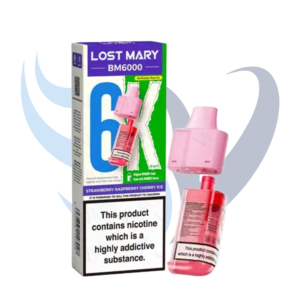 Lost Mary BM6000 Prefilled Replacement Cartridge - Strawberry Raspberry Cherry Ice